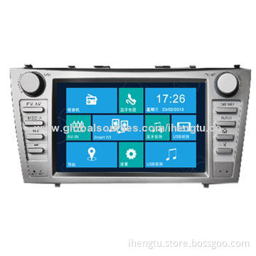 Car Navigator, 8-inch HD Screen with Bluetooth/TV/GPS, Smart Link with Phone Apps, Dual Control